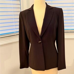 Brown Pindot Blazer, Excellent Condition, Size 6petite